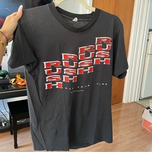 Vintage Rush Band Tour Shirt